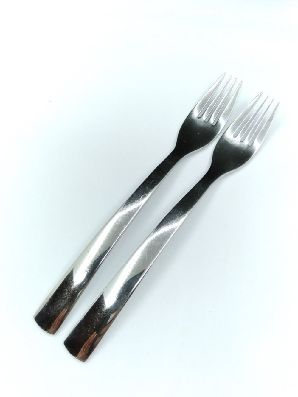 Set of 2 GS forks flatware 7" silverware stainless 18/10 Gourmet settings?